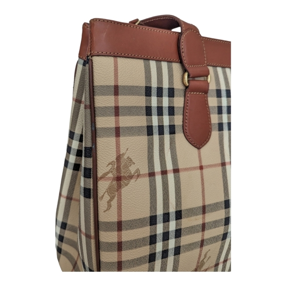Burberry Regent Tote Haymarket Coated Canvas Medium - Picture 8 of 13